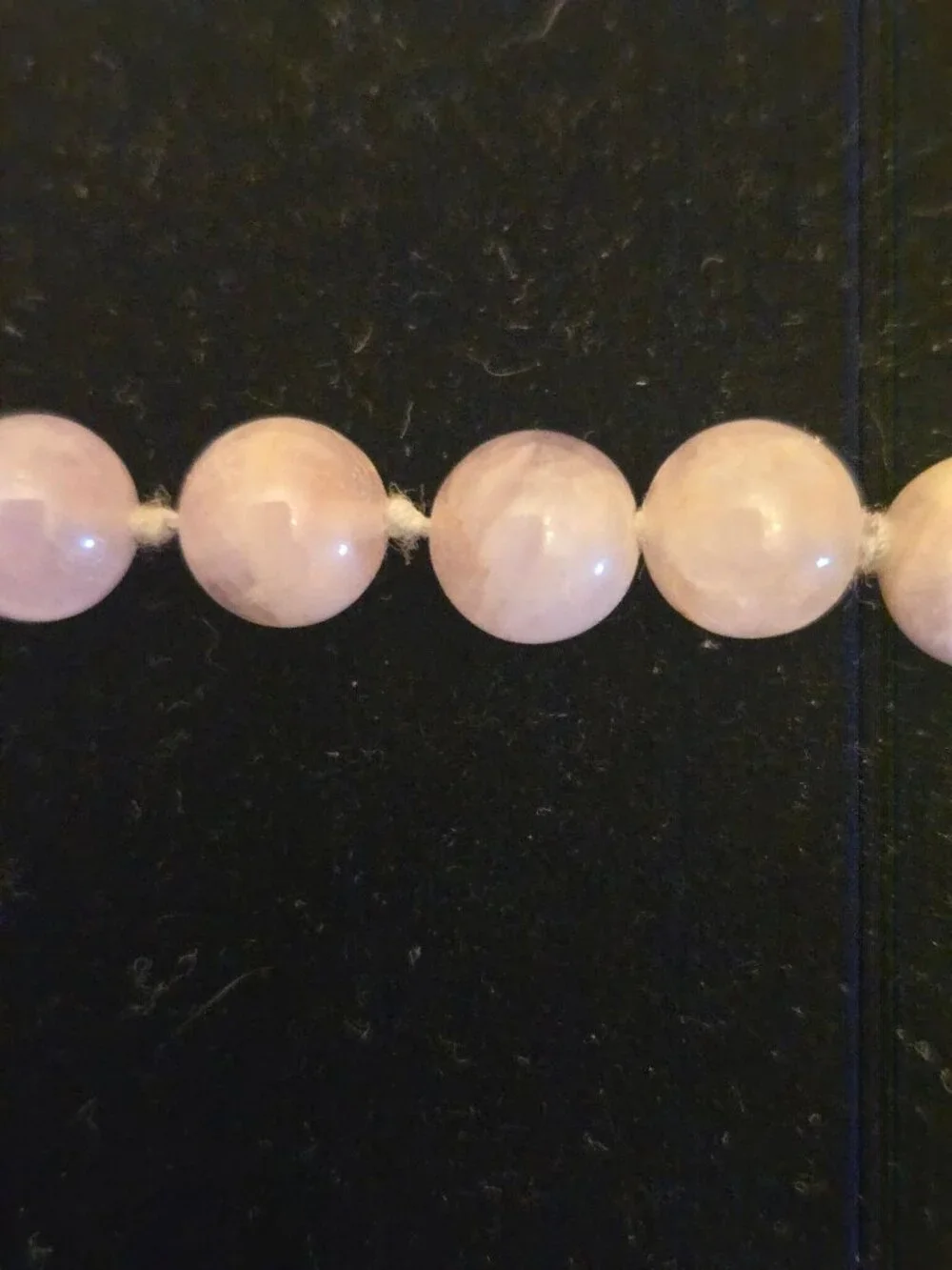Lavender Quartz Beaded Necklace‎ With Natural Polished Stones